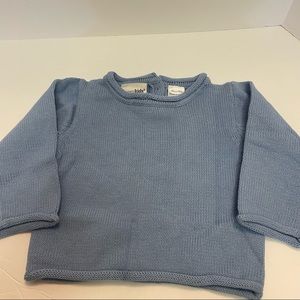 Company Store Company Kids Baby Blue Knit Baby Sweater